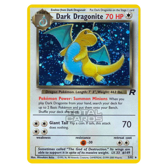 Pokemon - Base - Team Rocket - Dark Dragonite - 5/82 Good Unlimited