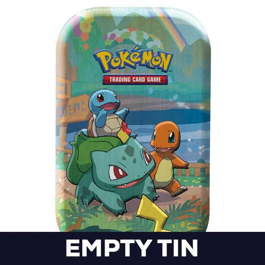 Pokemon - Celebrations - Mini Tins - Bulbasaur, Squritle and Charmander - Empty Mini Tin