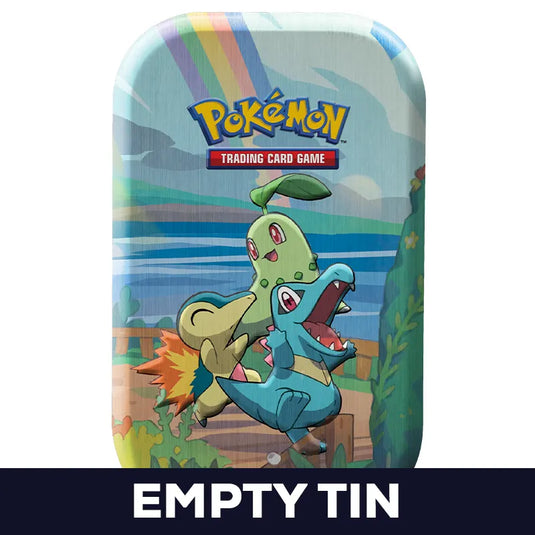 Pokemon - Celebrations - Mini Tins - Cyndaquil, Chikorita and Totodile - Empty Mini Tin