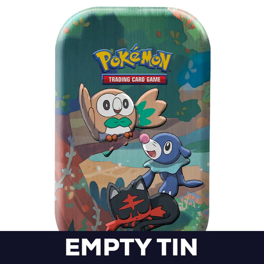 Pokemon - Celebrations - Mini Tins - Rowlet, Popplio and Litten - Empty Mini Tin