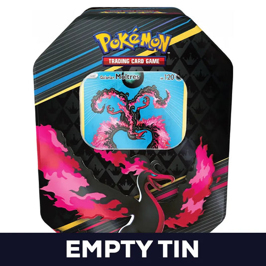 Pokemon - Crown Zenith - Galarian Moltres Tin - Empty Tin