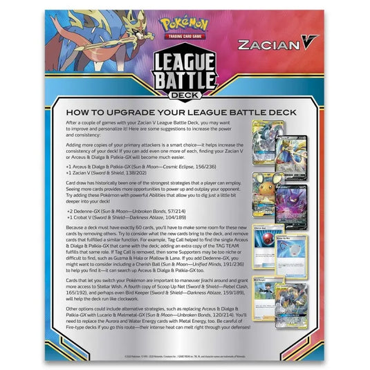pokémon v battle deck card list Pokemon - League Battle Deck - Zacian V
