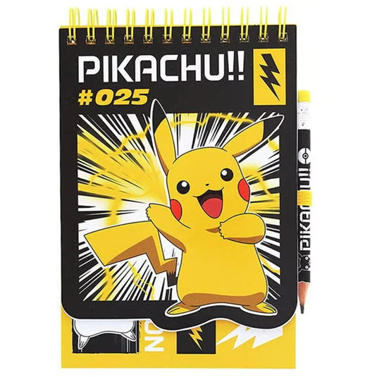 Pokemon - Pikachu - Anime Notebook & Pencil
