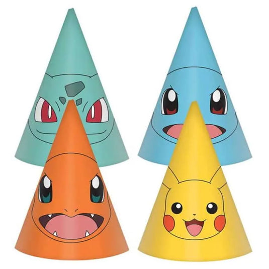 Pokemon - Pikachu - Party Cone Hats (Pack of 8)