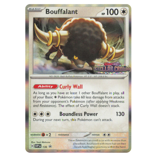 Pokemon - SV Black Star Promos - Bouffalant SVP136