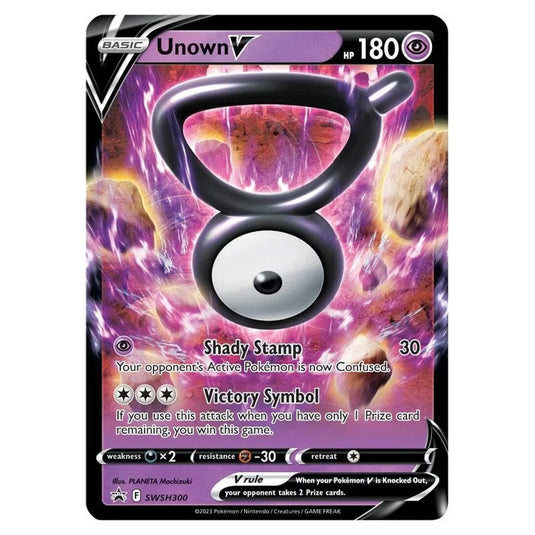 Pokemon - SWSH Black Star Promos - Unown V SWSH300