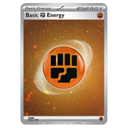 Pokemon - Scarlet & Violet - 151 - Fighting Energy SVE 006 (Cosmo Holo Pokemon - Scarlet & Violet - 151 - Fighting Energy SVE 006 (Cosmo Holo