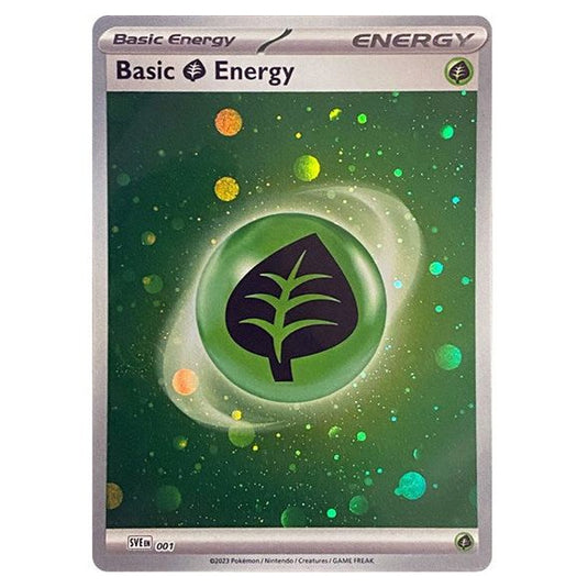 Pokemon - Scarlet & Violet - 151 - Grass Energy SVE 001 (Cosmo Holo)