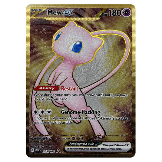 Pokemon - Scarlet & Violet - 151 - Mew ex 205/165 (Metal Card) Pokemon - Scarlet & Violet - 151 - Mew ex 205/165 (Metal Card)
