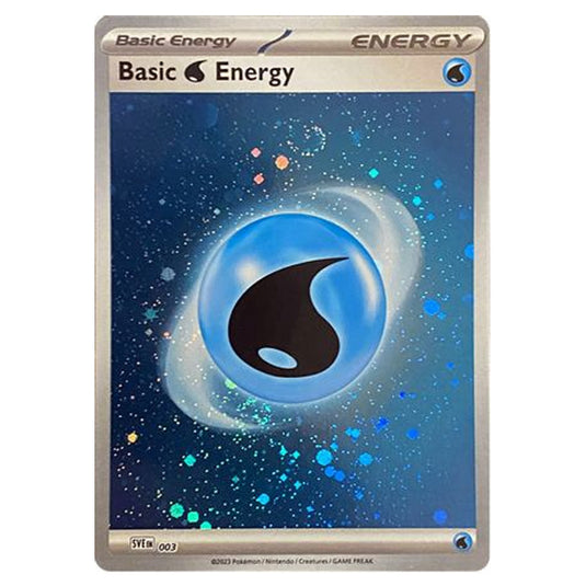 Pokemon - Scarlet & Violet - 151 - Water Energy SVE 003 (Cosmo Holo) Pokemon - Scarlet & Violet - 151 - Water Energy SVE 003 (Cosmo Holo)