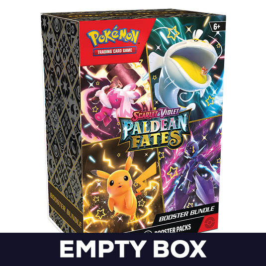 Pokemon Scarlet and Violet Paldean Fates Booster Bundle empty box