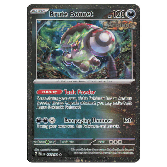 Pokemon - Scarlet & Violet - Paradox Rift - Brute Bonnet - 123/182 (Cosmo Holo)