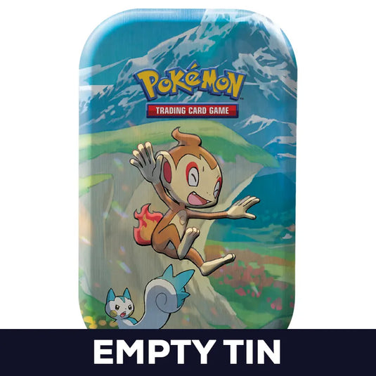 Pokemon - Sinnoh Stars - Mini Tins - Chimchar & Pachirisu - Empty Mini Tin