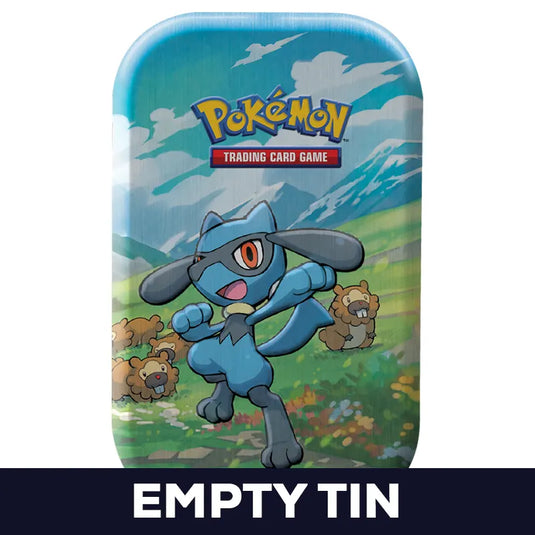 Pokemon - Sinnoh Stars - Mini Tins - Riolu & Bidoof - Empty Mini Tin