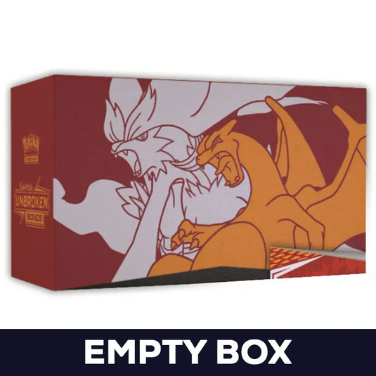 Pokemon - Unbroken Bonds - Empty Elite Trainer - Storage Box (Reshiram & Charizard)