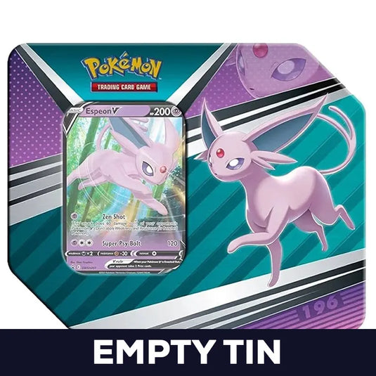 Pokemon - V Heroes Tin - Espeon V - Empty 7" Tin