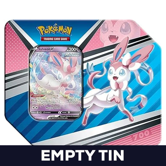 Pokemon - V Heroes Tin - Sylveon V - Empty 7" Tin