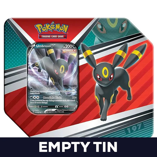 Pokemon - V Heroes Tin - Umbreon V - Empty 7" Tin