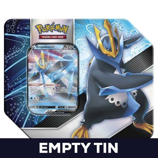 Pokemon - V Strikers - Empoleon Tin - Empty 7" Tin