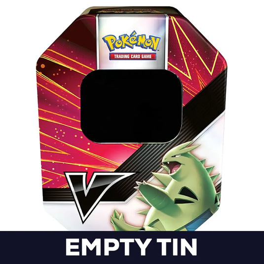 Pokemon - V Strikers - Tyranitar Tin - Empty Tin Pokemon - V Strikers - Tyranitar Tin - Empty Tin