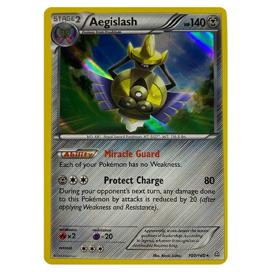 Pokemon - XY Primal Clash - Aegislash - 100/160 Pokemon - XY Primal Clash - Aegislash - 100/160