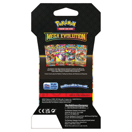 Pokemon - Mega Evolution - Base Set - Sleeved Booster