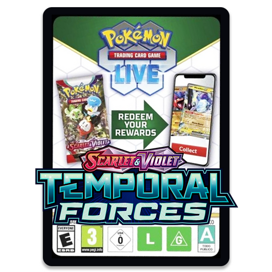 Pokemon Scarlet and Violet temporal forces Code Card