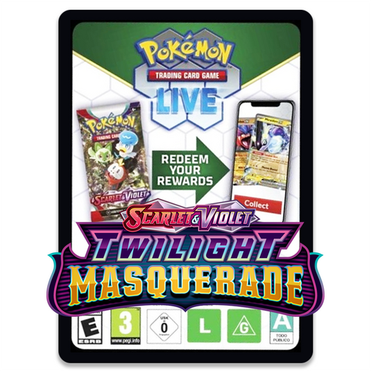 Pokemon Scarlet and Violet twilight masquerade Code Card