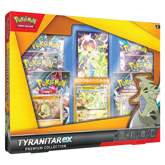 Pokemon Scarlet and Violet Tyranitar ex premium collection