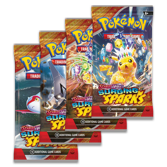 Pokemon Scarlet and Violet Surging Sparks Booster Pack all packs