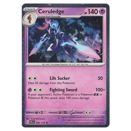 Pokemon - Scarlet & Violet - Paldea Evolved - Ceruledge (Cosmo Holo) - 098/193