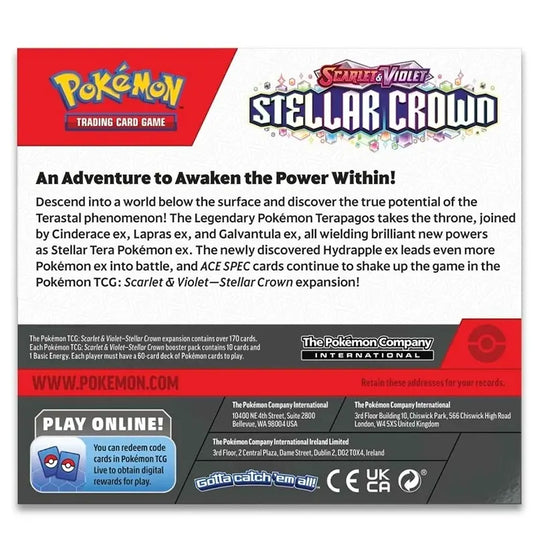 Pokemon - Scarlet & Violet - Stellar Crown - Booster Box (36 Boosters)