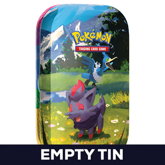 Pokemon - Mega Evolution - Ascended Heros - Mini Tin - Zorua & Cramorant - Empty Tin