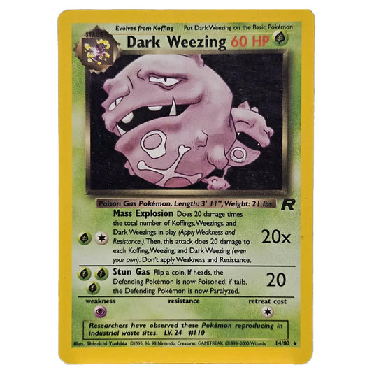 Pokemon - Base - Team Rocket - Dark Weezing - 14/82 (Good Unlimited English)