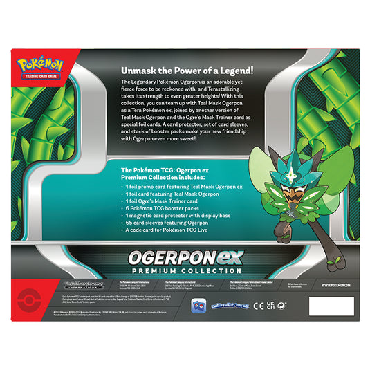 Pokemon ogerpon ex premium collection back