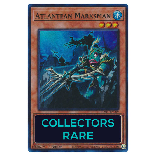 Atlantean Marksman RA04-EN009-CR card from the Yu-Gi-Oh! set Quarter Century Stampede