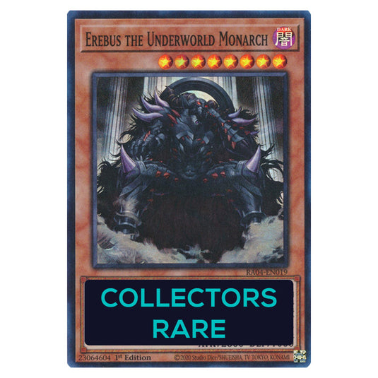 Erebus the Underworld Monarch RA04-EN019-CR card from the Yu-Gi-Oh! set Quarter Century Stampede