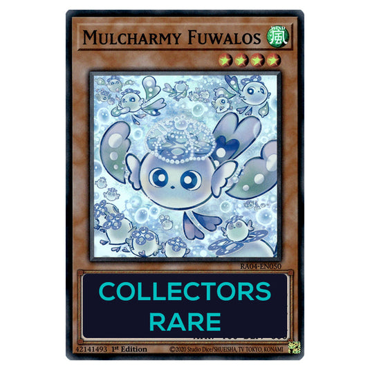 Mulcharmy Fuwalos RA04-EN050-CR card from the Yu-Gi-Oh! set Quarter Century Stampede