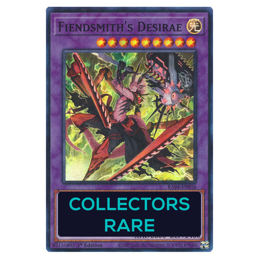 Fiendsmith's Desirae RA04-EN056-CR card from the Yu-Gi-Oh! set Quarter Century Stampede