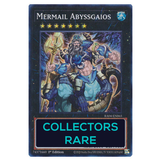 Mermail Abyssgaios RA04-EN065-CR card from the Yu-Gi-Oh! set Quarter Century Stampede