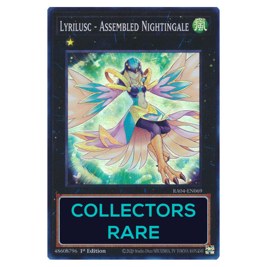 Lyrilusc - Assembled Nightingale RA04-EN069-CR card from the Yu-Gi-Oh! set Quarter Century Stampede