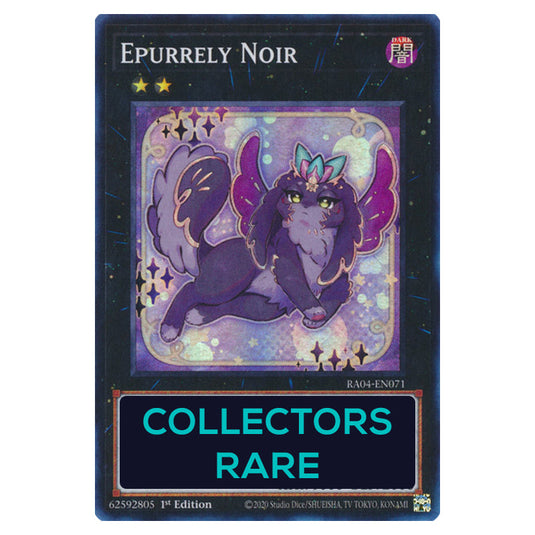 Epurrely Noir RA04-EN071-CR card from the Yu-Gi-Oh! set Quarter Century Stampede