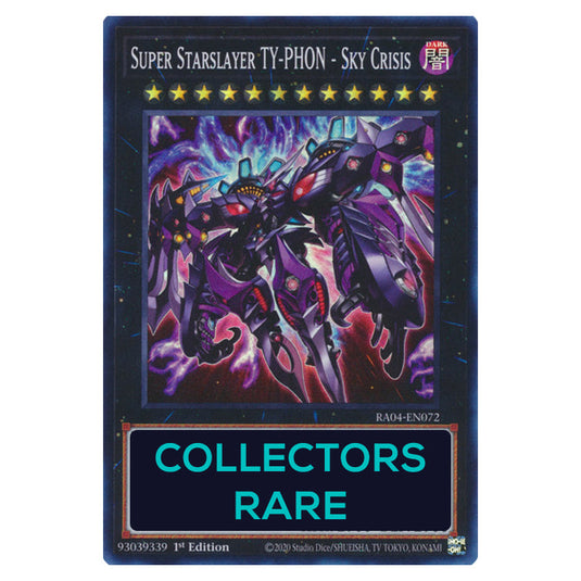 Super Starslayer TY-PHON - Sky Crisis RA04-EN072-CR card from the Yu-Gi-Oh! set Quarter Century Stampede