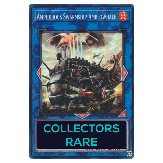 Amphibious Swarmship Amblowhale RA04-EN077-CR card from the Yu-Gi-Oh! set Quarter Century Stampede