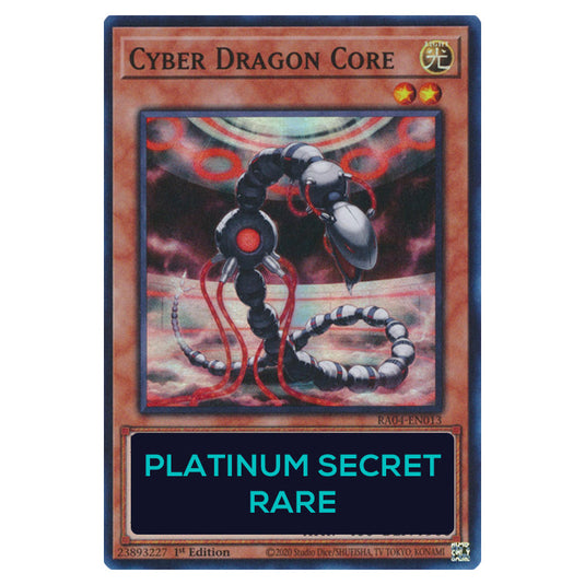 Cyber Dragon Core RA04-EN013-PSR card from the Yu-Gi-Oh! set Quarter Century Stampede