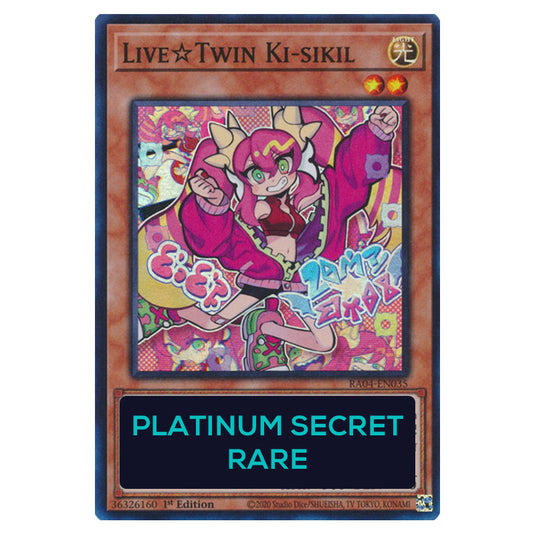 Live☆Twin Ki-sikil RA04-EN035-PSR card from the Yu-Gi-Oh! set Quarter Century Stampede