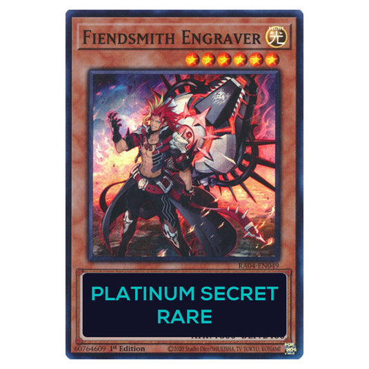 Fiendsmith Engraver RA04-EN049-PSR card from the Yu-Gi-Oh! set Quarter Century Stampede