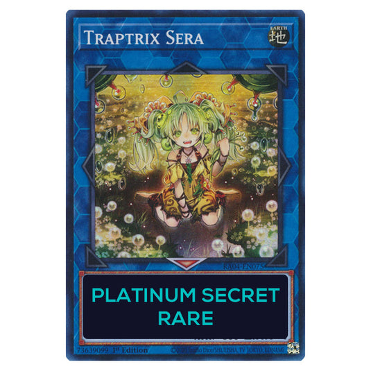 Traptrix Sera RA04-EN075-PSR card from the Yu-Gi-Oh! set Quarter Century Stampede