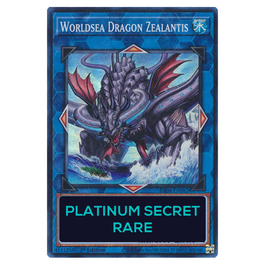 Worldsea Dragon Zealantis RA04-EN082-PSR card from the Yu-Gi-Oh! set Quarter Century Stampede