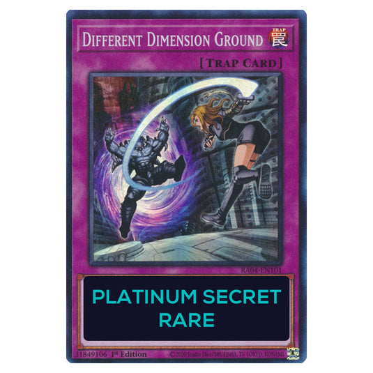 Different Dimension Ground RA04-EN101-PSR card from the Yu-Gi-Oh! set Quarter Century Stampede